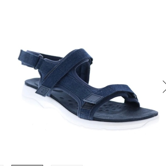 EASY SPIRIT TABATA7 SETABATA7 WOMENS BLUE WIDE SPORT SANDALS SHOES - Picture 2 of 4